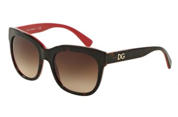 Image of Dolce&amp;Gabbana DG4272 Progressive Prescription Sunglasses DG4272-300413-53 - Lens Diameter 53 mm, Frame Color Top Havana/gold/fuxia