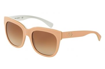 Image of Dolce&amp;Gabbana DG4272 Progressive Prescription Sunglasses DG4272-300713-53 - Lens Diameter 53 mm, Frame Color Top Powder/gold/white