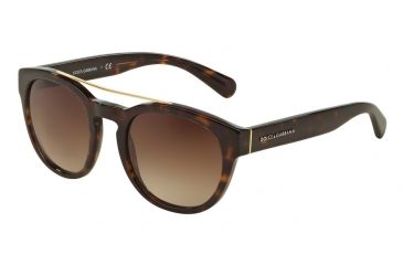 Image of Dolce&amp;Gabbana DG4274 Single Vision Prescription Sunglasses DG4274-502-13-50 - Lens Diameter 50 mm, Frame Color Havana