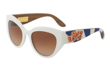 Image of Dolce&amp;Gabbana DG4278 Progressive Prescription Sunglasses DG4278-303913-52 - Lens Diameter 52 mm, Frame Color White