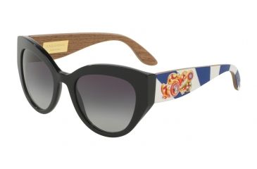 Image of Dolce&amp;Gabbana DG4278 Progressive Prescription Sunglasses DG4278-501-8G-52 - Lens Diameter 52 mm, Frame Color Black