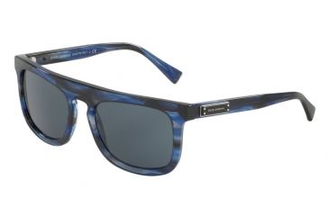 Image of Dolce&amp;Gabbana DG4288 Single Vision Prescription Sunglasses DG4288-306587-53 - Lens Diameter 53 mm, Frame Color Striped Blue