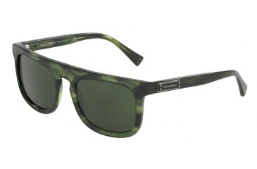 Image of Dolce&amp;Gabbana DG4288 Single Vision Prescription Sunglasses DG4288-306687-53 - Lens Diameter 53 mm, Frame Color Striped Green