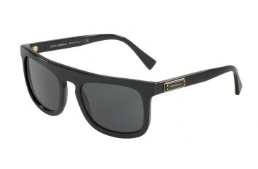 Image of Dolce&amp;Gabbana DG4288 Single Vision Prescription Sunglasses DG4288-501-87-53 - Lens Diameter 53 mm, Frame Color Black