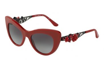 Image of Dolce&amp;Gabbana DG4302B Single Vision Prescription Sunglasses DG4302B-30888G-50 - Lens Diameter 50 mm, Frame Color Red