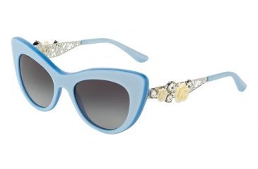 Image of Dolce&amp;Gabbana DG4302B Single Vision Prescription Sunglasses DG4302B-31008G-50 - Lens Diameter 50 mm, Frame Color Pearl Azure