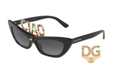 Image of Dolce&amp;Gabbana DG4334B Sunglasses 501/8G-56 - , Grey Gradient Lenses