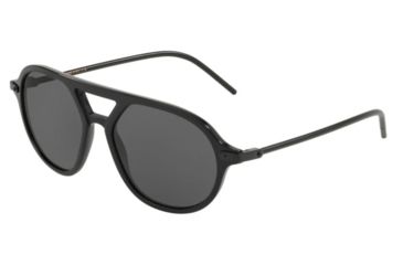 Image of Dolce&amp;Gabbana DG4343F Progressive Prescription Sunglasses, 54mm, Black / Matte Black, DG4343F-501-87-54-PRO
