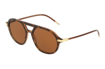 Image of Dolce&amp;Gabbana DG4343F Progressive Prescription Sunglasses, 54mm, Top Havana On Transp Brown, DG4343F-318573-54-PRO