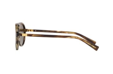 Image of Dolce&amp;Gabbana DG4351F Bifocal Prescription Sunglasses DG4351F-320082-54 - Lens Diameter 54 mm, Frame Color Striped Tobacco