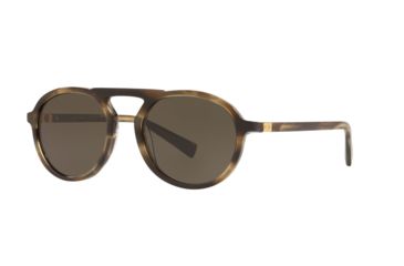 Image of Dolce&amp;Gabbana DG4351F Bifocal Prescription Sunglasses DG4351F-320082-54 - Lens Diameter 54 mm, Frame Color Striped Tobacco