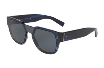 Image of Dolce&amp;Gabbana DG4356 Sunglasses 318880-22, Blue Lenses