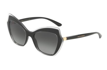 Image of Dolce&amp;Gabbana DG4361 Sunglasses 53838G-52, Grey Gradient Lenses
