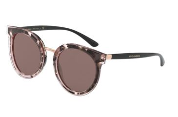 Image of Dolce&amp;Gabbana DG4371F Sunglasses 323608-52 - , Brown Mirr Silver Int Violet Lenses