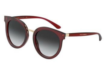 Image of Dolce&amp;Gabbana DG4371F Sunglasses 550/8G-52 - , Grey Gradient Lenses