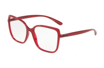 Image of Dolce&amp;Gabbana DG5028 Eyeglass Frames 3091-53 - Transparent Bordeaux Frame