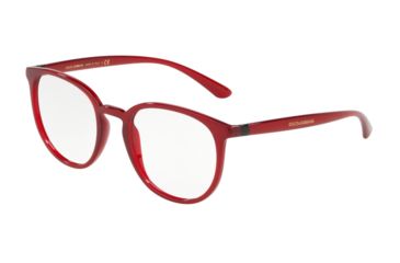 Image of Dolce&amp;Gabbana DG5033 Eyeglass Frames 1551-50 - Transparent Bordeaux Frame