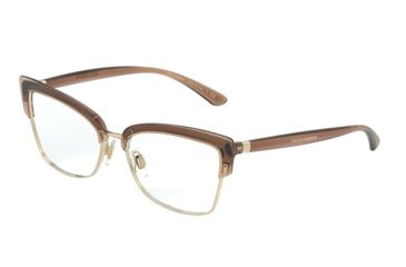 Image of Dolce&amp;Gabbana DG5045 Eyeglass Frames 5374-53 - Transparent Brown