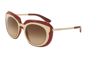 Image of Dolce&amp;Gabbana DG6104 Progressive Prescription Sunglasses DG6104-304413-51 - Lens Diameter 51 mm, Frame Color Pale Gold/pink