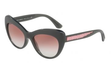 Image of Dolce&amp;Gabbana DG6110 Single Vision Prescription Sunglasses DG6110-31238D-52 - Lens Diameter 52 mm, Frame Color Grey