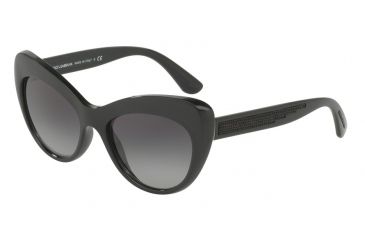 Image of Dolce&amp;Gabbana DG6110 Single Vision Prescription Sunglasses DG6110-501-8G-52 - Lens Diameter 52 mm, Frame Color Black