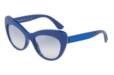 Image of Dolce&amp;Gabbana DG6110 Single Vision Prescription Sunglasses DG6110-312219-52 - Lens Diameter 52 mm, Frame Color Blue