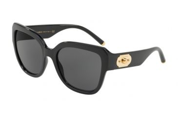 Image of Dolce&amp;Gabbana DG6118 Progressive Prescription Sunglasses DG6118-501-87-56 - Lens Diameter 56 mm, Frame Color Black