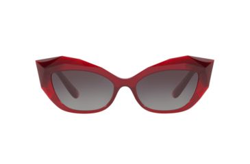 Image of Dolce&amp;Gabbana DG6123 Progressive Prescription Sunglasses, 54mm, Transparent Bordeaux, DG6123-15518G-54-PRO
