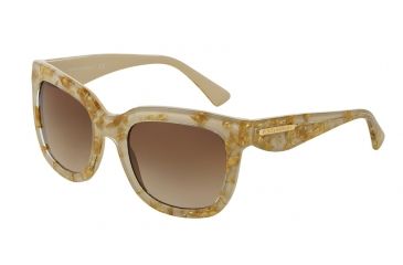 Image of Dolce&amp;Gabbana GOLD LEAF DG4197 Progressive Prescription Sunglasses DG4197-274713-53 - Lens Diameter 53 mm, Lens Diameter 53 mm, Frame Color Leaf Gold On Sand
