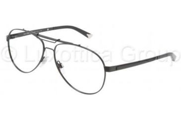 Image of Dolce&amp;Gabbana Iconic evolution DG1223 Progressive Prescription Eyeglasses 01-5614 - Black Frame