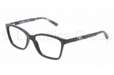 Image of Dolce&amp;Gabbana ICONIC LOGO DG3153P Eyeglass Frames 2688-5215 - Black Frame