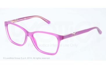 Image of Dolce&amp;Gabbana ICONIC LOGO DG3153P Eyeglass Frames 2772-52 - Top Crystal On Pearl Violet Frame