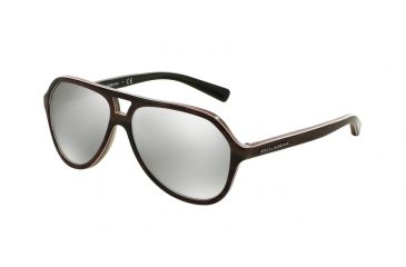Image of Dolce&Gabbana Kids STRIPES DG4201 Single Vision Prescription Sunglasses DG4201-29526G-52 - Lens Diameter 52 mm, Frame Color Camo/fluo Red/brown