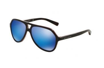 Image of Dolce&Gabbana Kids STRIPES DG4201 Single Vision Prescription Sunglasses DG4201-299125-52 - Lens Diameter 52 mm, Frame Color Blue/red Fluo Stripe/cam