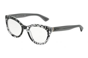 Image of Dolce&amp;Gabbana LACE DG3197 Bifocal Prescription Eyeglasses 2854-51 - Black Lace Frame