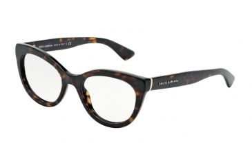 Image of Dolce&amp;Gabbana LACE DG3197 Bifocal Prescription Eyeglasses 502-51 - Havana Frame
