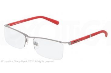 Image of Dolce&amp;Gabbana LIFESTYLE DG1249 Bifocal Prescription Eyeglasses 1231-53 - Gunmetal Frame