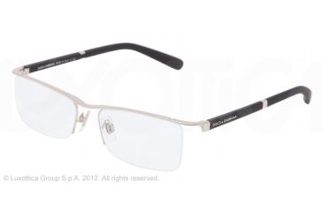 Image of Dolce&amp;Gabbana LIFESTYLE DG1249 Bifocal Prescription Eyeglasses 1232-53 - Silver Frame