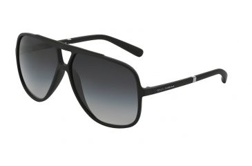 Image of Dolce&amp;Gabbana LIFESTYLE DG6081 Progressive Prescription Sunglasses DG6081-26168G-60 - Lens Diameter 60 mm, Lens Diameter 60 mm, Frame Color Black