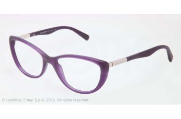 Image of Dolce&amp;Gabbana LIPSTICK DG3155 Eyeglass Frames 2701-52 - Matte Opal Violet Frame, Demo Lens Lenses