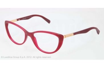 Image of Dolce&amp;Gabbana LIPSTICK DG3155 Eyeglass Frames 2702-52 - Matte Opal Pink Frame, Demo Lens Lenses