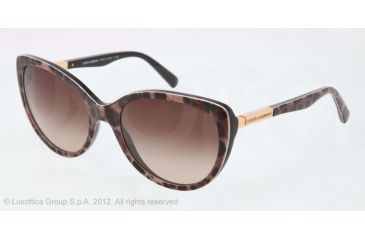 Image of Dolce&amp;Gabbana LIPSTICK DG4175 Single Vision Prescription Sunglasses DG4175-199513-57 - Lens Diameter 57 mm, Lens Diameter 57 mm, Frame Color Animalier