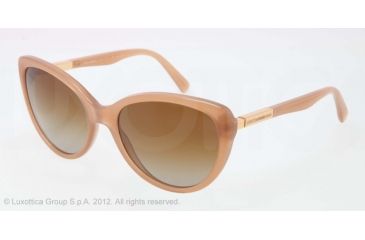 Image of Dolce&amp;Gabbana LIPSTICK DG4175 Single Vision Prescription Sunglasses DG4175-2678T5-57 - Lens Diameter 57 mm, Lens Diameter 57 mm, Frame Color Opal Camel