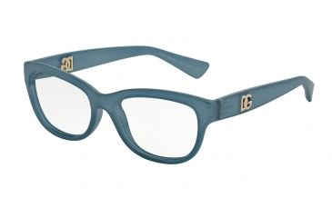 Image of Dolce&amp;Gabbana LOGO EXECUTION DG5011 Bifocal Prescription Eyeglasses 2868-54 - Opal Azure Frame