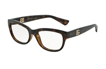 Image of Dolce&amp;Gabbana LOGO EXECUTION DG5011 Bifocal Prescription Eyeglasses 502-54 - Havana Frame