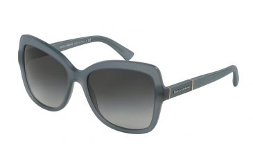 Image of Dolce&amp;Gabbana LOGO PLAQUE DG4244 Progressive Prescription Sunglasses DG4244-26768G-57 - Lens Diameter 57 mm, Frame Color Matte Opal Grey