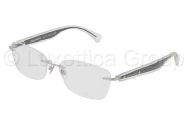 Image of Dolce&amp;Gabbana Mambo collection DG1229 Bifocal Prescription Eyeglasses 061-5317 - Silver Frame