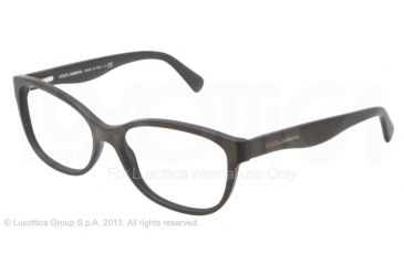 Image of Dolce&amp;Gabbana MATT SILK DG3136 Single Vision Prescription Eyeglasses 2582-5516 - Matte Brown Frame