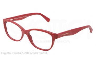 Image of Dolce&amp;Gabbana MATT SILK DG3136 Single Vision Prescription Eyeglasses 2583-5316 - Matte Cherry Frame, Demo Lens Lenses