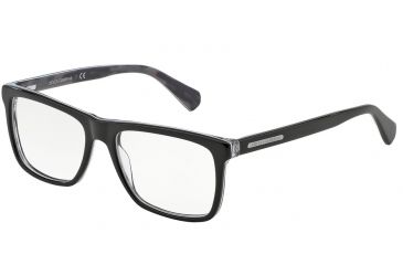 Image of Dolce&amp;Gabbana MIMETIC DG3192 Bifocal Prescription Eyeglasses 2803-53 - Top Black/mimetic Frame